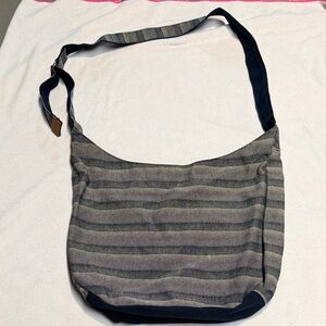 Thirty-One Gray and Black retro metro Crossbody Bag